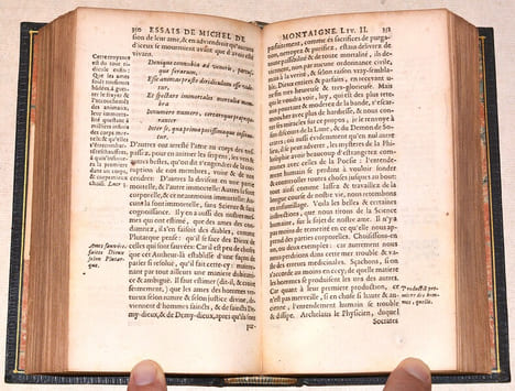 LES ESSAIS de Michel, Seigneur de Montaigne. Nouvelle édition exactement purgée des défauts des précédentes, selon le vray original: Et enrichie & ...