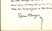 LETTRE AUTOGRAPHE signée adressée au compositeur Gustave Samazeuilh.