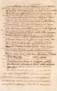 LETTRE AUTOGRAPHE signée "Cte X. de Maistre", localisée et datée "Saint-Pétersbourg, 18 juillet 1844". 