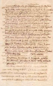 LETTRE AUTOGRAPHE signée "Cte X. de Maistre", localisée et datée "Saint-Pétersbourg, 18 juillet 1844". . MAISTRE (Xavier de). Ecrivain français ...