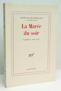 LA MAREE DU SOIR. Carnets 1968 - 1971. 