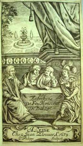 LES ENTRETIENS DE FEU MONSIEUR DE BALZAC. 