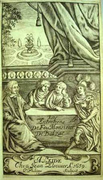 LES ENTRETIENS DE FEU MONSIEUR DE BALZAC. . GIRARD]. 