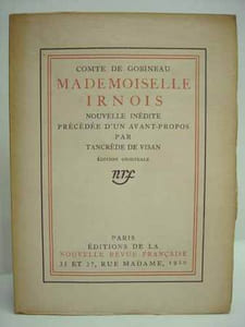 MADEMOISELLE IRNOIS. Nouvelle inédite précédée d'un avant-propos par Tancrède de Visan. 