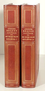 AUGUSTE BROUET. Catalogue de son oeuvre gravé. Précédé d'une étude de Gustave Geffroy. [2 volumes]. 