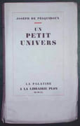 UN PETIT UNIVERS.  par PESQUIDOUX (Joseph de). 