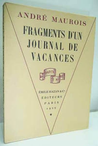 FRAGMENTS D'UN JOURNAL DE VACANCES. Portrait par Angéline Béloff. 