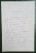 LETTRE AUTOGRAPHE signée adressée à Marie LAURENCIN.. JOUHANDEAU (Marcel). 