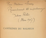 CANTILENES DU MALHEUR. Pointe sèche de STEINLEN.  par RICTUS (Jehan).  - Image 2