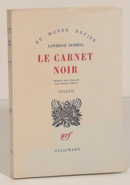 LE CARNET NOIR. Traduit de l'anglais par Roger Giroux. . DURRELL (Lawrence).