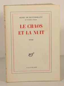 LE CHAOS ET LA NUIT. Roman. 