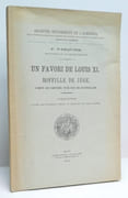 UN FAVORI DE LOUIS XI, BOFFILLE DE JUGE, comte de Castres, vice-roi de Roussillon. Publication d'après des documents inédits du chartrier de Léran (Ariège).  par PASQUIER (F.). 