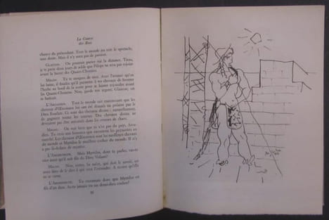 La course des Rois. Dessins de Jean COCTEAU.. [COCTEAU (Jean)] - MAULNIER (Thierry).-