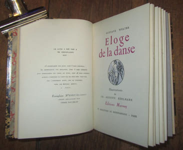 Eloge de la danse. Illustrations de Ch. Auguste EDELMANN.