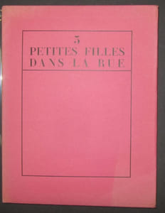 3 petites filles dans la rue. Texte par André Warnod, dessins en couleurs de PASCIN.
