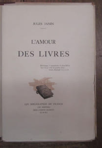 L'amour des livres.