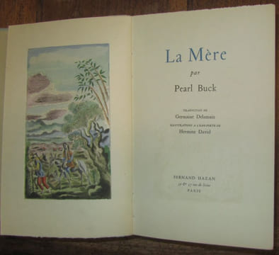 La mère. traduction de Germaine Delamain. Illustrations à l'eau-forte de Hermine DAVID.. [DAVID] (Hermine)] - BUCK (Pearl).-