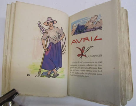 Le temps qu'il fait. Calendrier des bergers de France. Illustrations de Henri CHARLIER. [CHARLIER (Henri)] - POURRAT (Henri).-