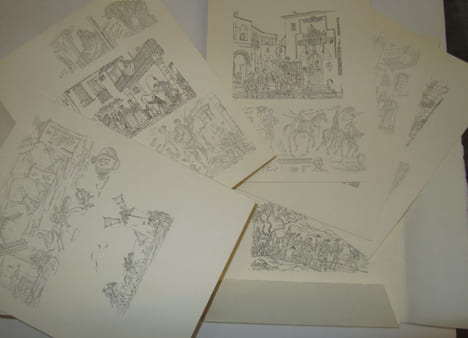 L'ingénieux Hidalgo Don Quichotte de la Manche. Illustrations de Henry LEMARIE.. [LEMARIE (Henry)] - CERVANTES SAAVEDRA (Miguel de).-
