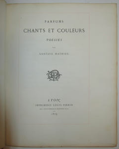 Parfums, chants et couleurs.
