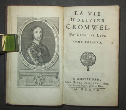La vie d'Olivier Cromwel. . [CROMWEL] - LETI (Gregoire).-
