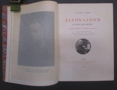 Fantin-Latour. Sa vie et ses amitiés. Lettres inédites et souvenirs personnels. Avec cinquante-trois reproductions d'oeuvres du Maître, tirées à part, six autographes et vingt-deux illustrations dans le texte.