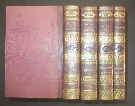 Théâtre.  [4 tomes reliés en 2 volumes]. .......... Messéniennes et Poésies diverses. Treizième édition [2 tomes reliés en un volume]. .......... Sept ...