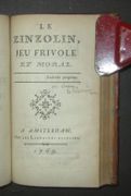 Recherches sur les ruines d'Herculanum ; et sur les lumières qui peuvent en résulter, relativement à l'atat présent des Sciences et des Arts ; avec un Traité sur la Fabrique des Mosaïques. Par M. Fougeroux de Bondaroy. .......... Relié avec : Le Zinzolin, jeu frivole et moral [par Pierre-Joseph Luneau de Boisjermain]. par FOUGEROUX de BONDAROY - [LUNEAU de BOISJERMAIN (Pierre-Joseph)].- - Image 2