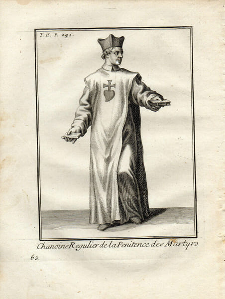
 CHANOINE REGULIER DE LA PENITENCE DES MARTYRS
. 