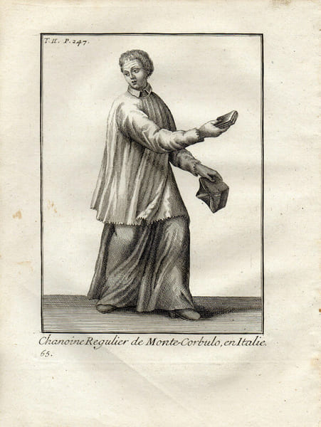 CHANOINE REGULIER DE MONTE-CORBULO EN ITALIE. 