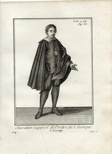 CHEVALIER DE L'ORDRE DE SAINT GEORGES A GENNES. 