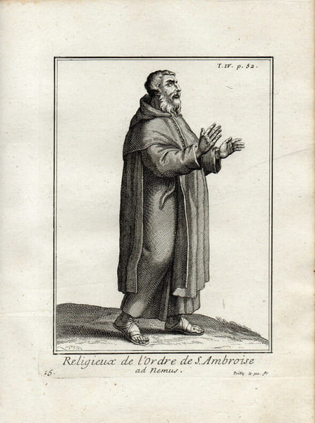 RELIGIEUX DE L'ORDRE DE L'ORDRE DE SAINT AMBROISE AD NEMUS . 
