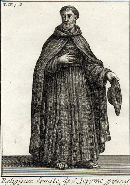  RELIGIEUX ERMITE DE SAINT JEROME REFORME CONGREGATION PIERRE DE PISE ALLEMAGNE
. 