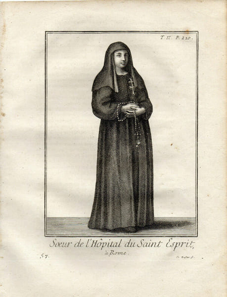 SŒUR DE L’H&Ocirc;PITAL DU SAINT ESPRIT A ROME. 