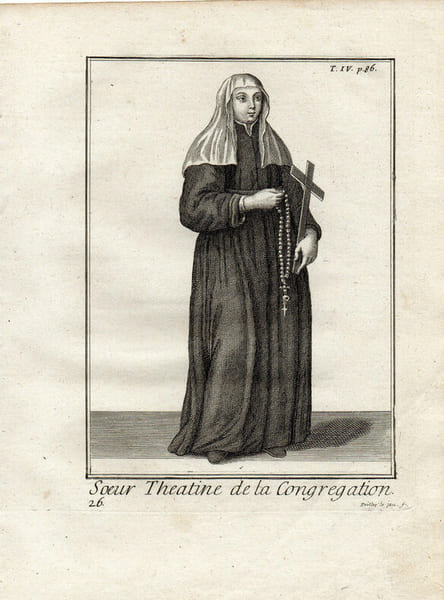 SŒUR THEATINE DE LA CONGR&Eacute;GATION. 