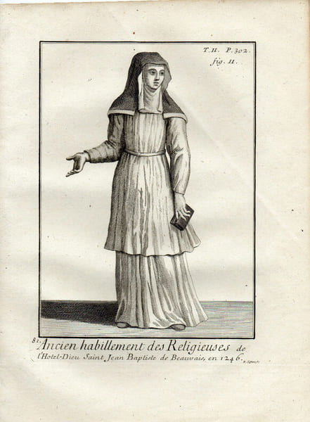 RELIGIEUSE de L'HOTEL DIEU St JEAN-BAPTISTE DE BEAUVAIS en 1246. 