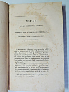 Discours sur l'Histoire Universelle. 2/2 vols