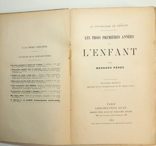 Les trois premières années de l'Enfant ( Psychologie de l'enfant)