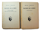 I. Poèmes, poésies, le cahier vert, méditation sur la mort de Marie
II. Correspondance. Maurice de Guerin.