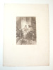  Lot de 7 Lithographies/Eaux fortes XIXe signée Leloir 1882. gd format 32x22
. 