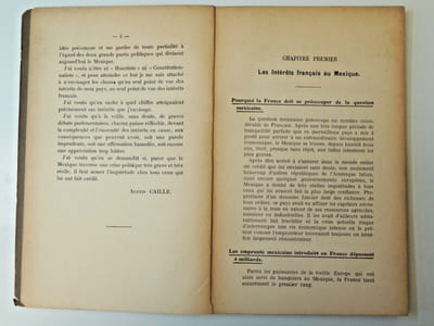 LA QUESTION MEXICAINE ET LES INTÉRÊTS FRANÇAIS