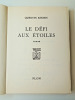 Le défi aux étoiles. Tirage à 16 ex. EO. Quentin Ritzen