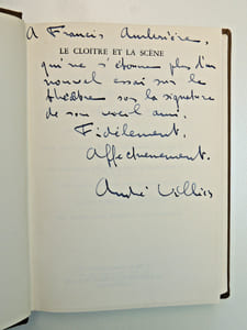 Le cloître et la scène ( essais sur les conversations d'acteur )