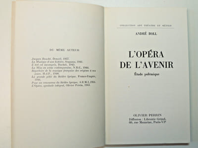 L'opéra de l'avenir - Étude polémique