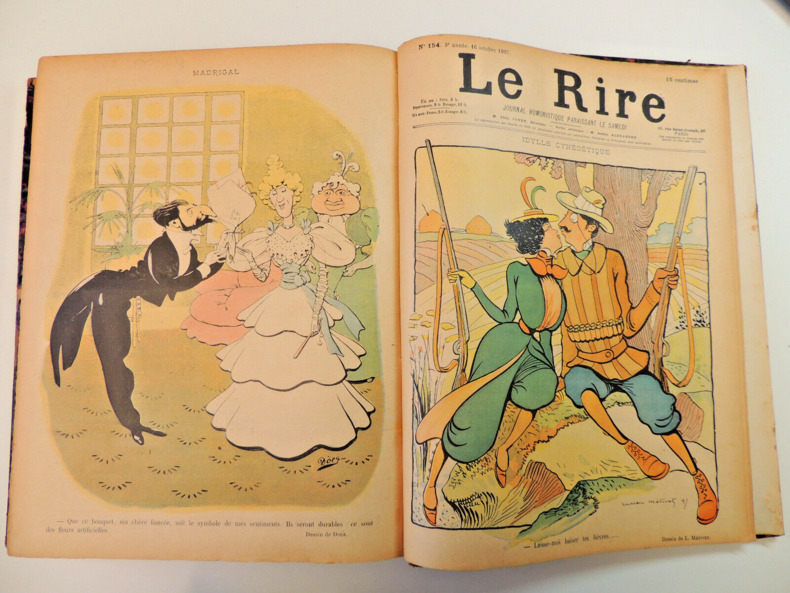 numéros,　1897.　Book　Humour.　Rire.　49　Rare　Le　Livre　1896-　folio