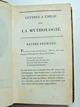 Lettres à Emilie sur la Mythologie. Demoustier