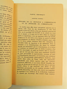 L'immortalité, sa signification métaphysique et anthropologique