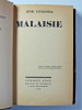 Voyage.Malaisie. 1930. Edition Originale. Henri Fauconnier
