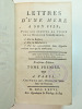 Abbé Monnet. Lettres d'une mère à son fils pour lui prouver la vérité de la religion Chrétienne.. Abbé Monnet