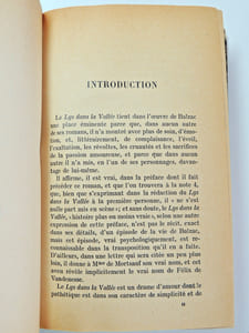 Balzac. Le lys dans la vallée